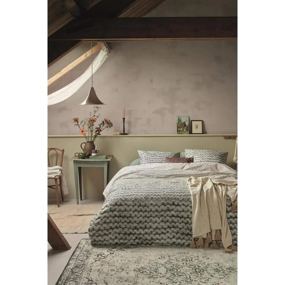 Ariadne at Home Mixed dekbedovertrek - 200x200/220 - Groen