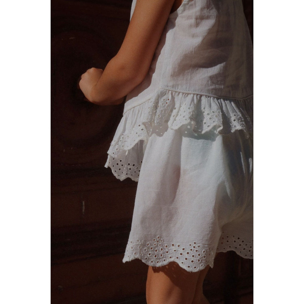 Køb Konges Sløjd Optic White RHW X KS Fiori Shorts GOTS