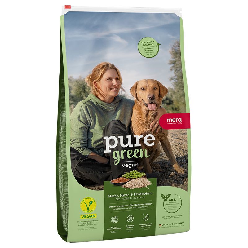 mera pure green Adult Vegan avoine, millet, fèves