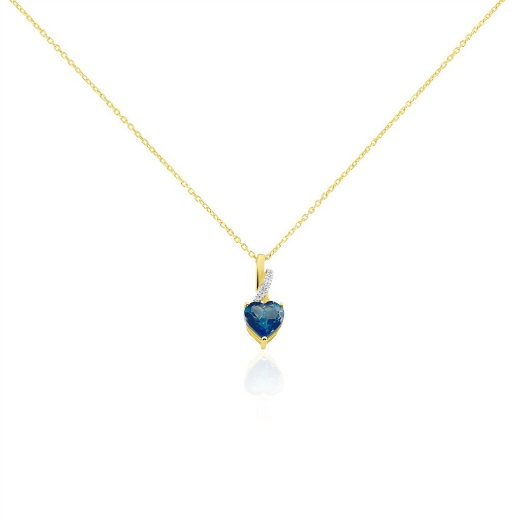 Collier Or Jaune Clothilde Topaze