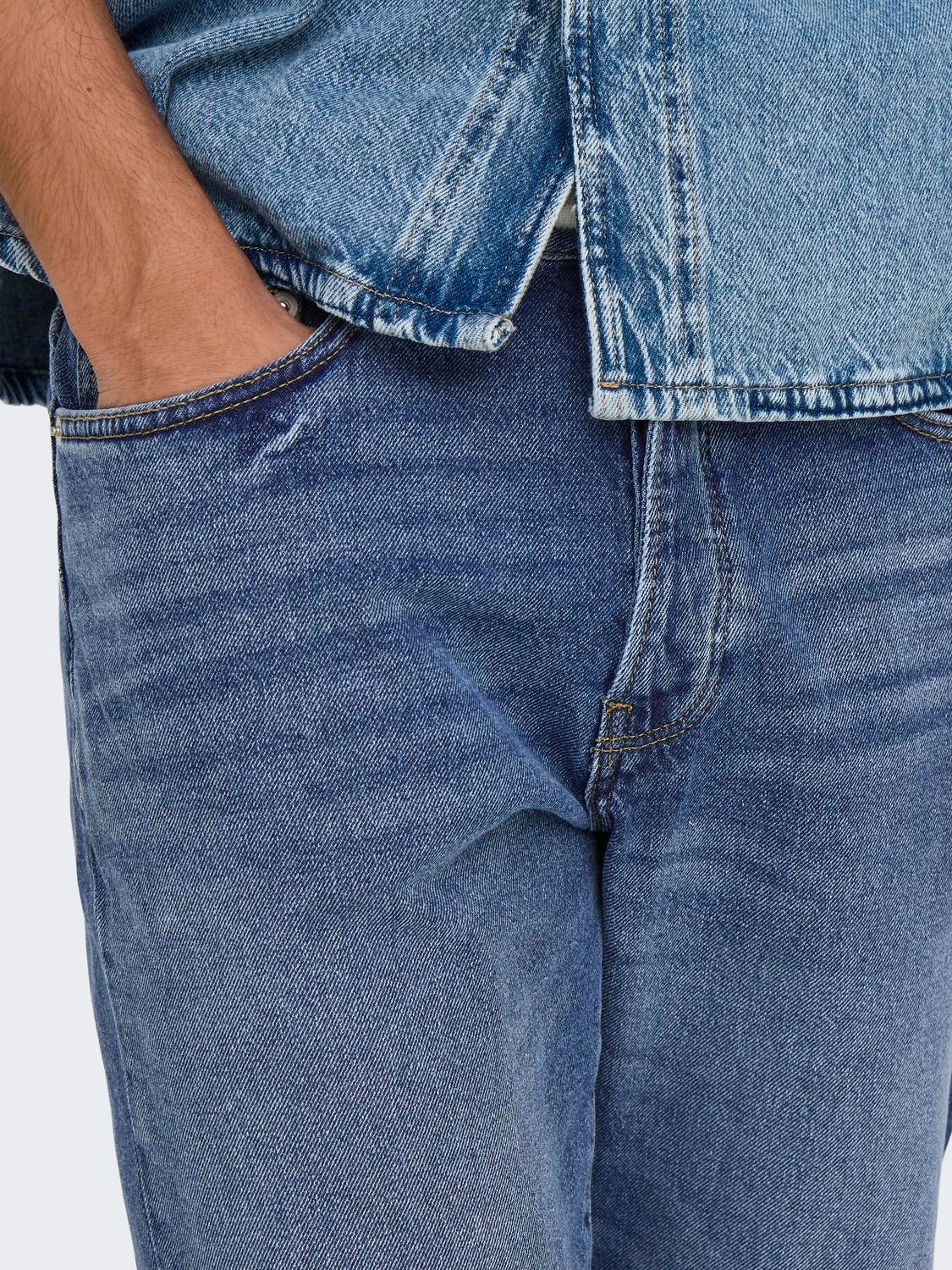 ONSYOKE Gerade geschnitten Jeans Medium Blue Denim