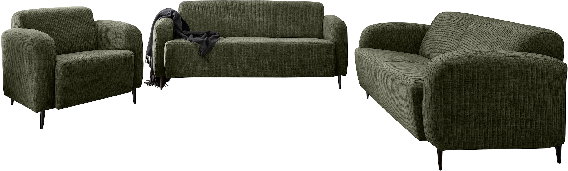INOSIGN Polstergarnitur »Marone« Set, 3-Sitzer, 2-Sitzer, Sessel, 3 Stk. tlg. auch einzeln erhältlich