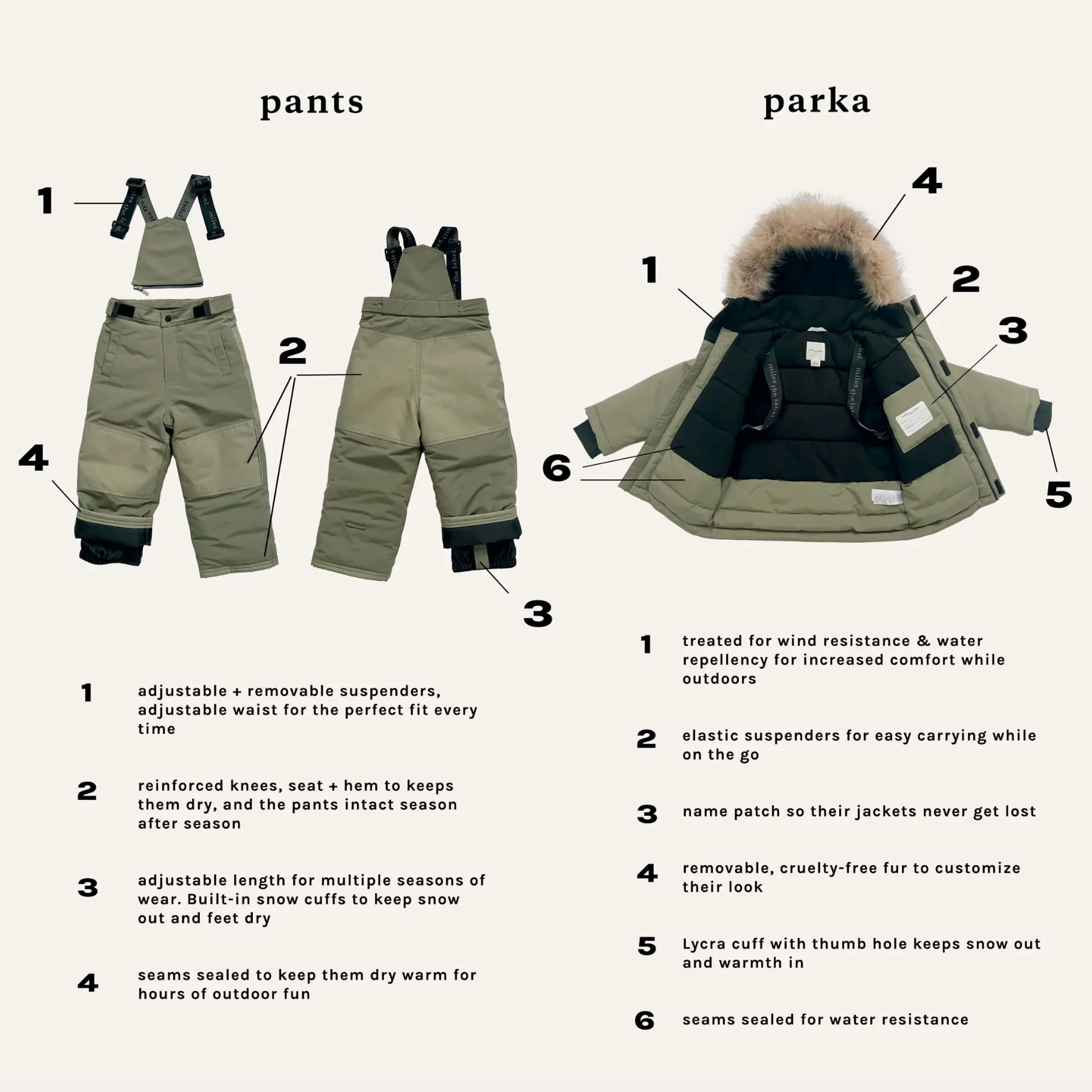 Miles Habit de Neige Dinos 2-7ans
