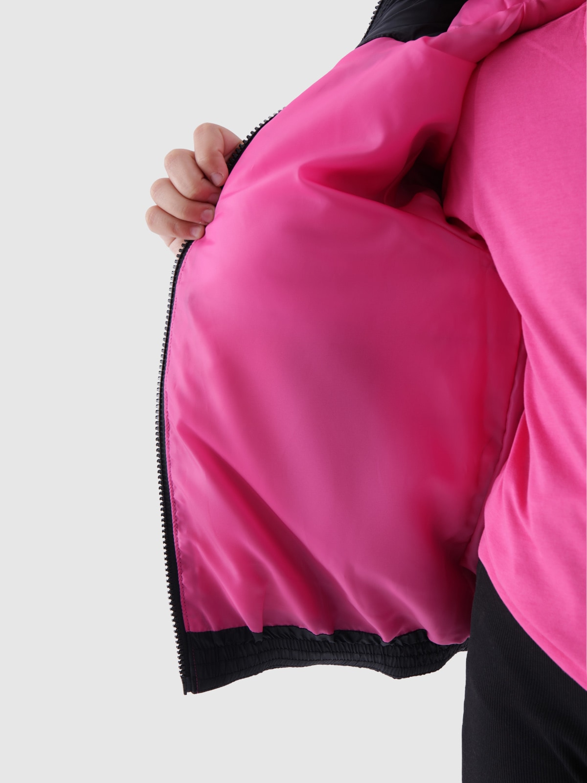 4F Steppjacke mit Kapuze