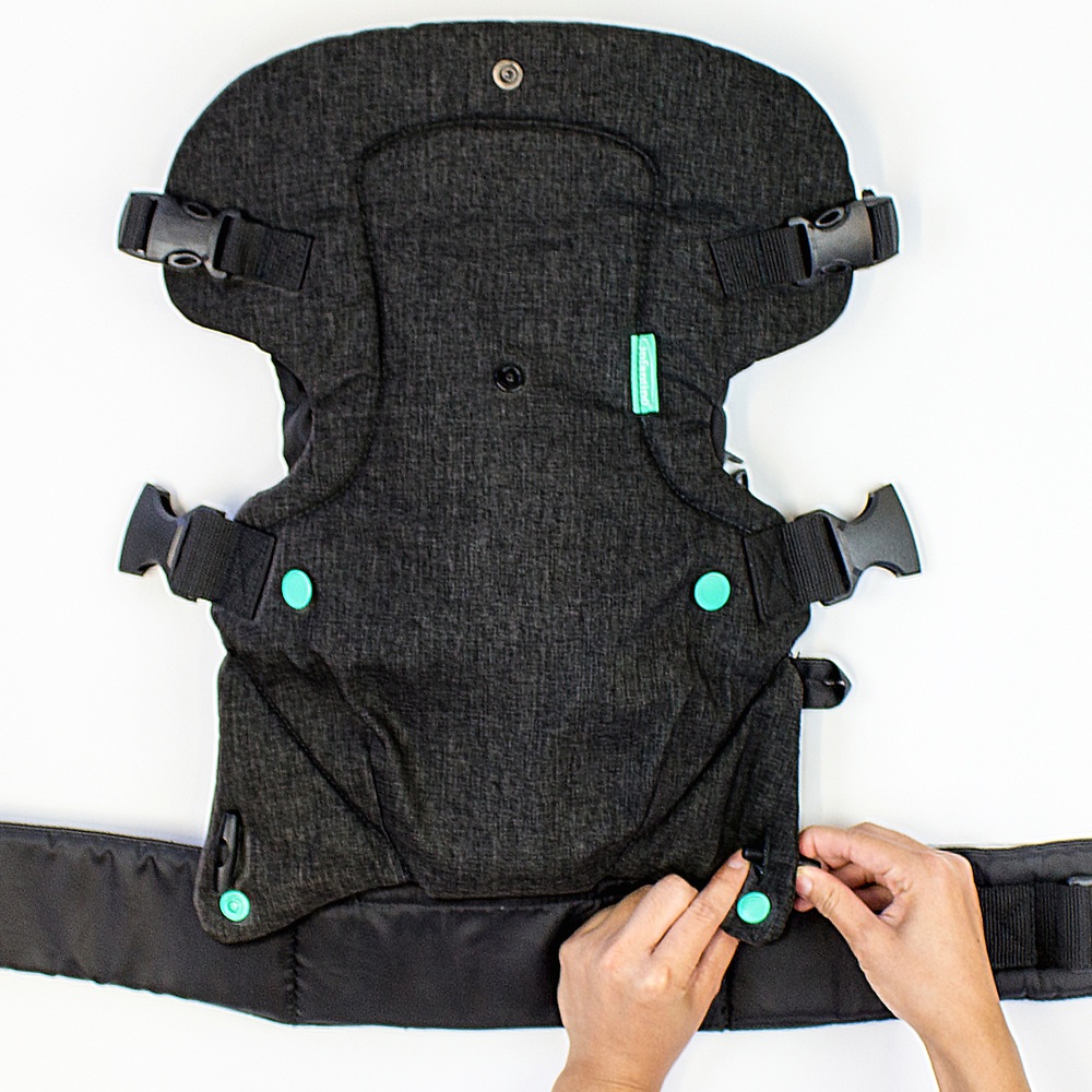 Infantino Flip Advanced 4-in-1 Babytrage Schwarz Denim