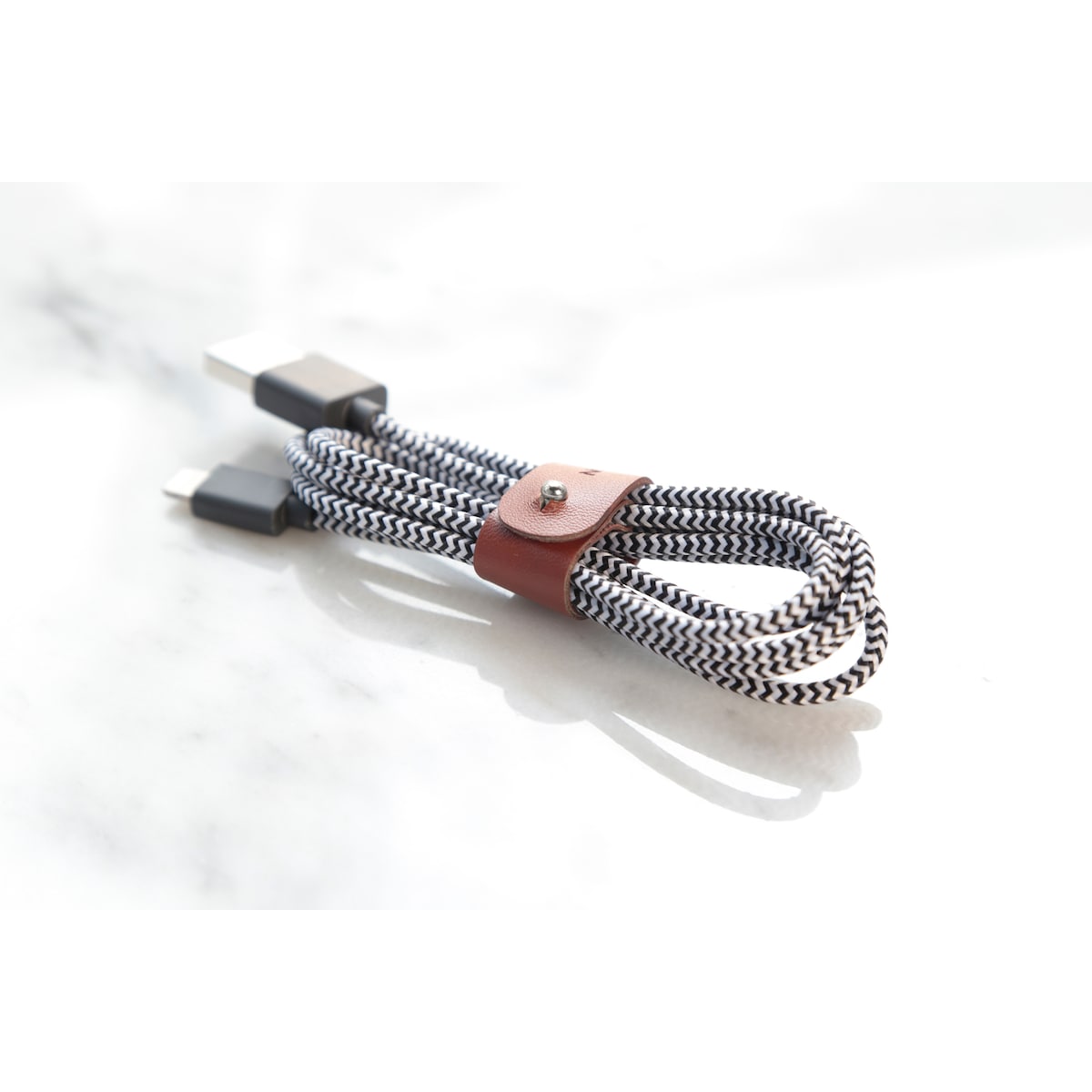 Native Union Belt USB-A til Lightning kabel (sebra)