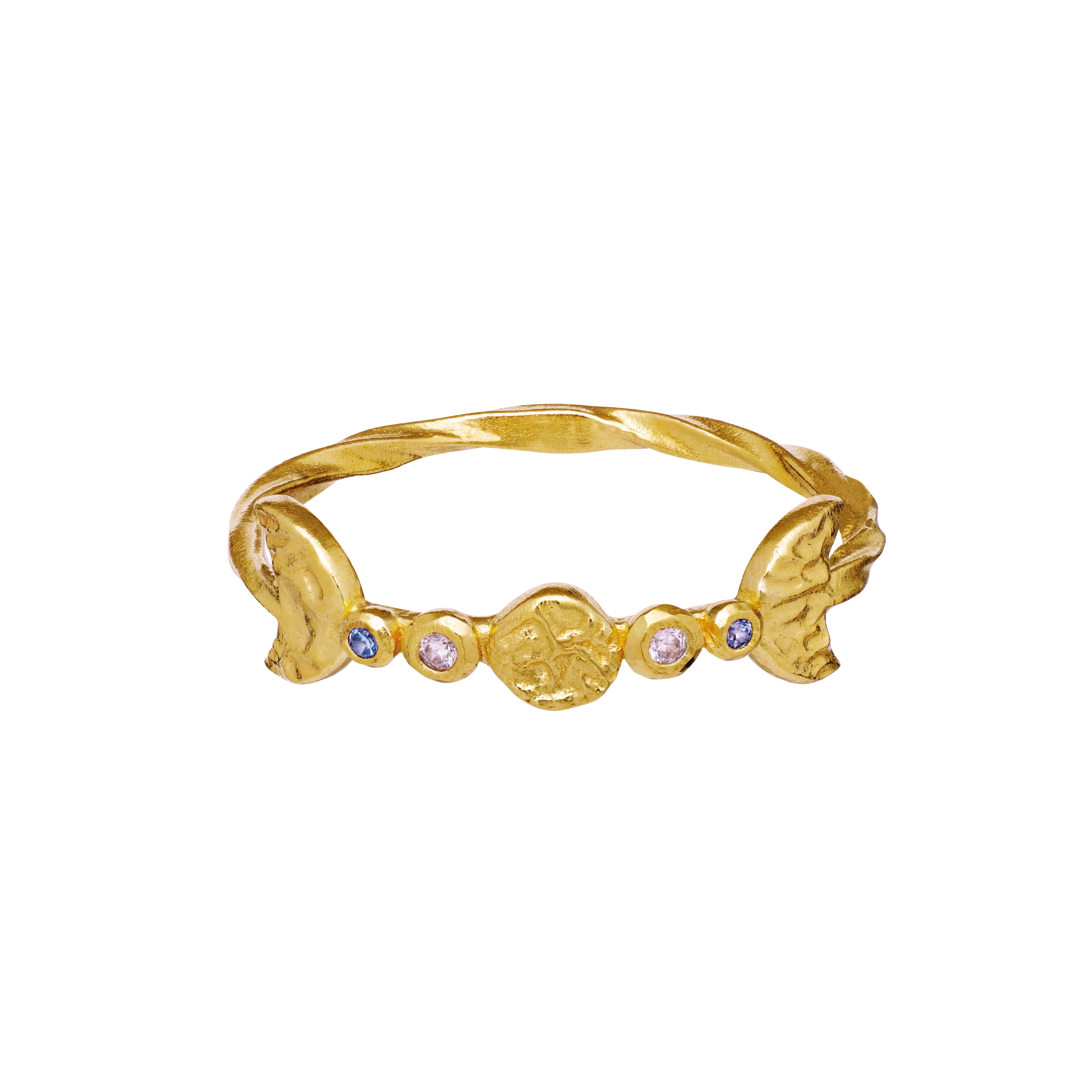 Maanesten  Lucilia ring - forgyldt