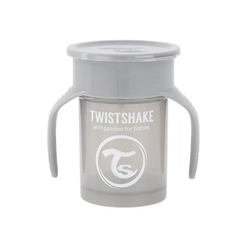Tasse 360° 230ml 6m+ - Gris pastel - Ecru