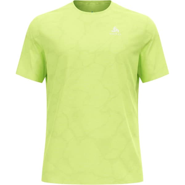 T-shirt running ODLO ZEROWEIGHT ENGINEERED CHILL-TEC CREW NECK S/S SHARP GREEN MELANGE