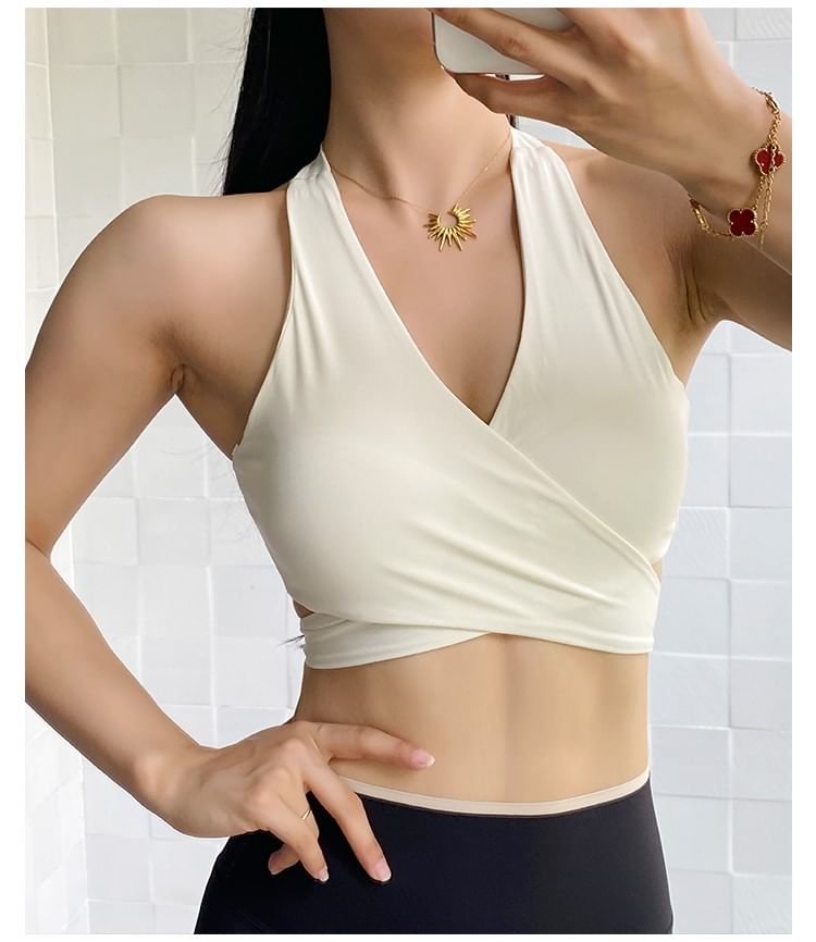 Engiko - Halter Plain Wrap Sportbeha