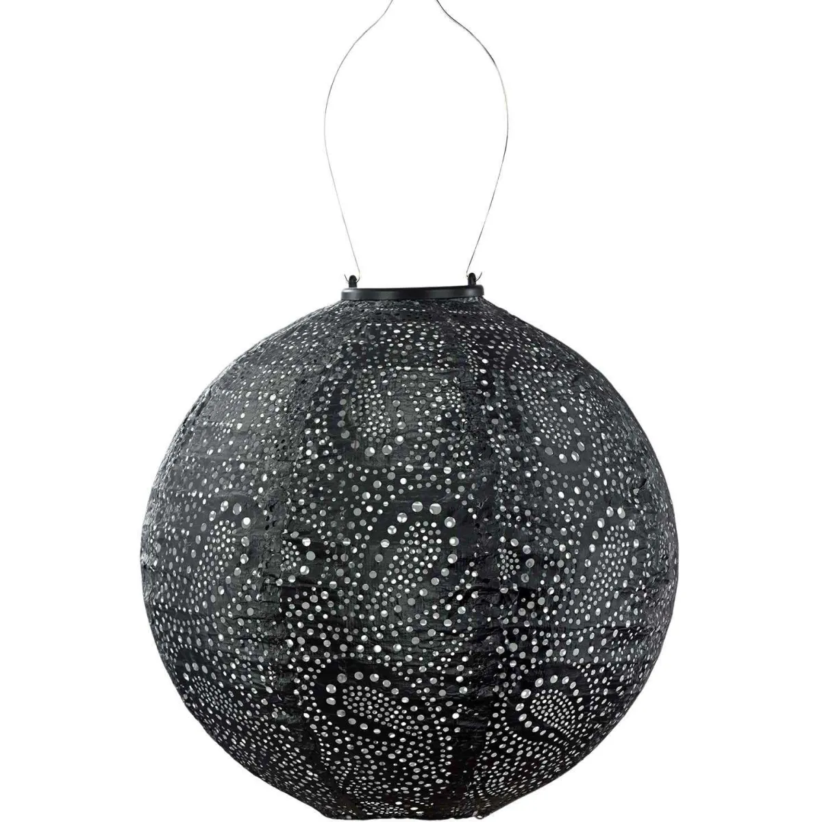 Lumiz Lanterne solaire Round Paisley - Gris foncé