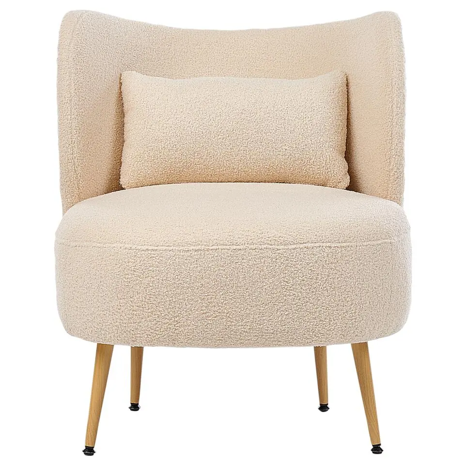 OTSBY II - Fauteuil - Beige - Bouclé