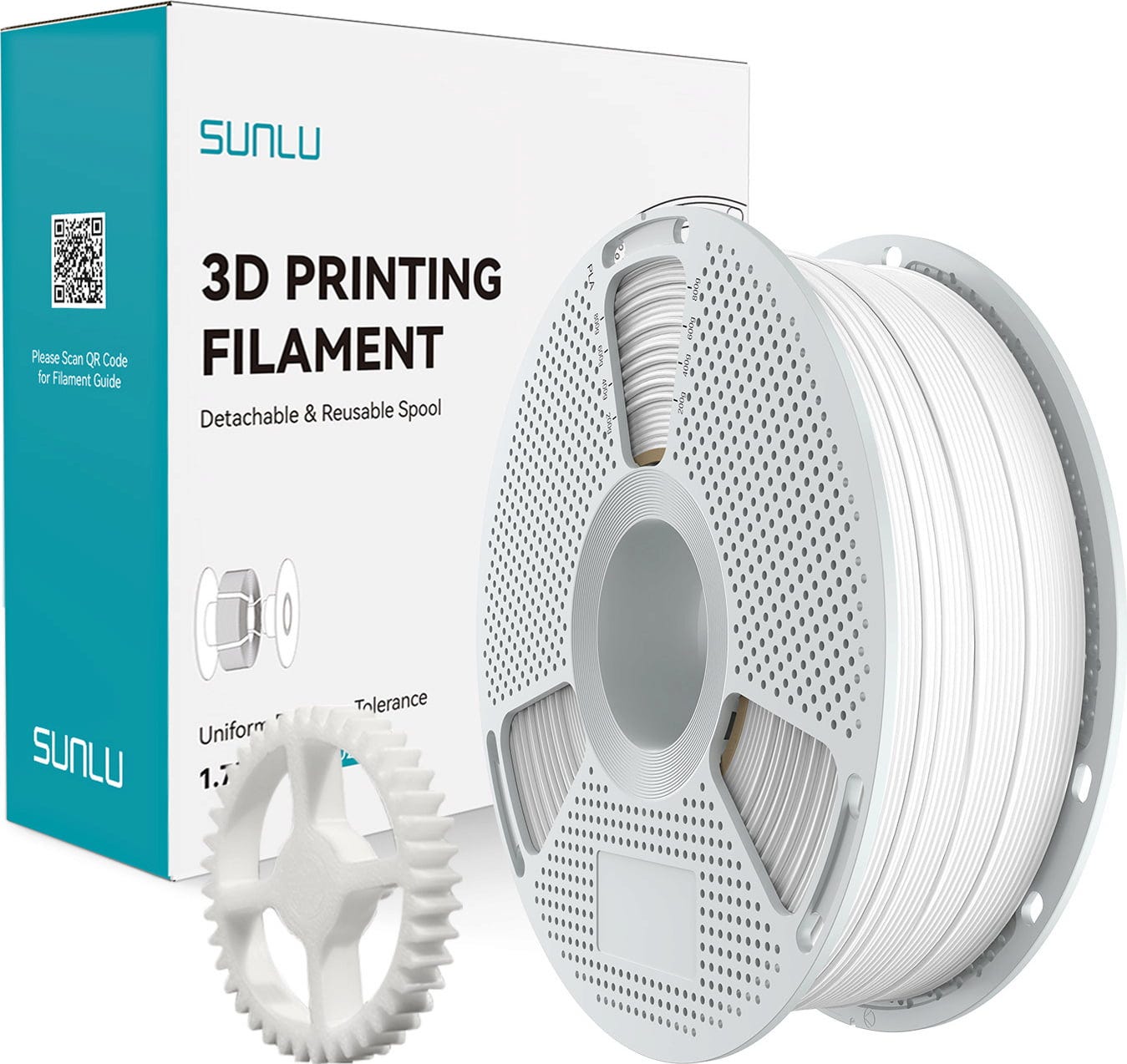 SUNLU  PC Natural, 1,75 mm / 1000 g    Hochleistungsfilament für extreme Belastungen in Natural