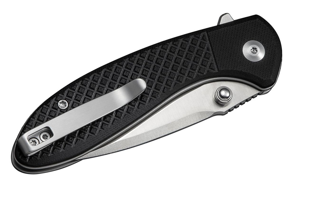 Civivi Faeger C24031-1 Satin 14C28N, Milled Black G10, zakmes