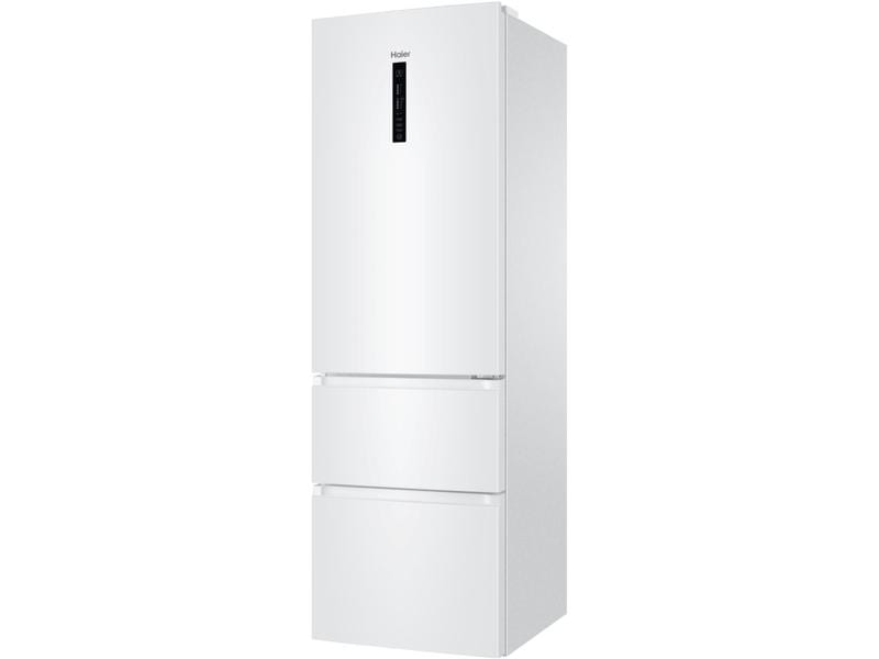 Haier Kühl-Gefrierkombination HTR3619ENPW Rechts, Wechselba Freistehender Kühlschrank kombiniert