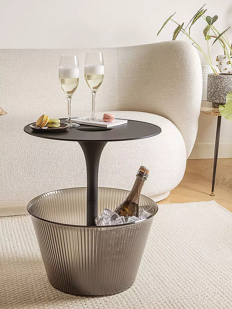 ALESSI Beistelltisch PICK-UP 43cm Schwarz schwarz