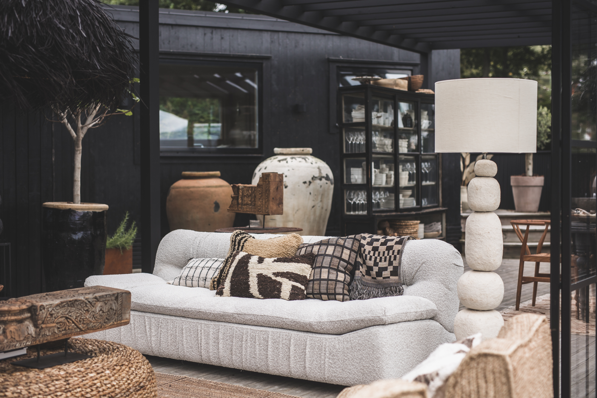 Staande lamp met kap Liora