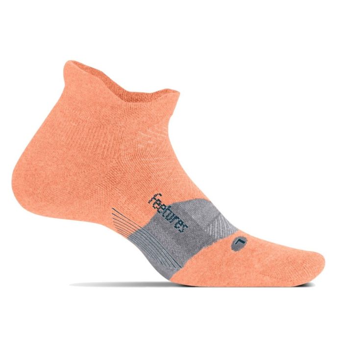 Feetures Unisex Strømper Merino 10 Ultra Light No Show Tab Orange
