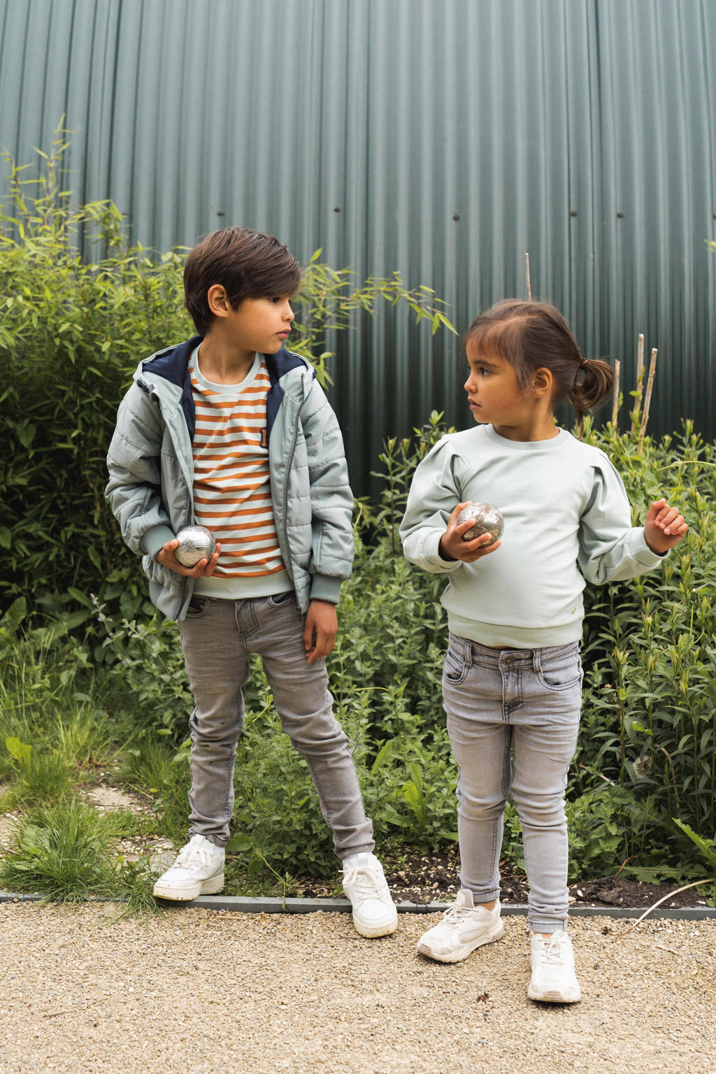 Koko Noko gewatteerde zomerjas groen