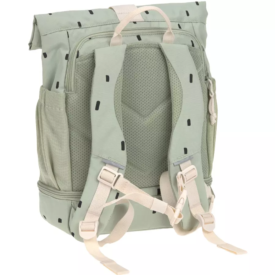 LÄSSIG Mini Rolltop Backpack Happy Prints light olive