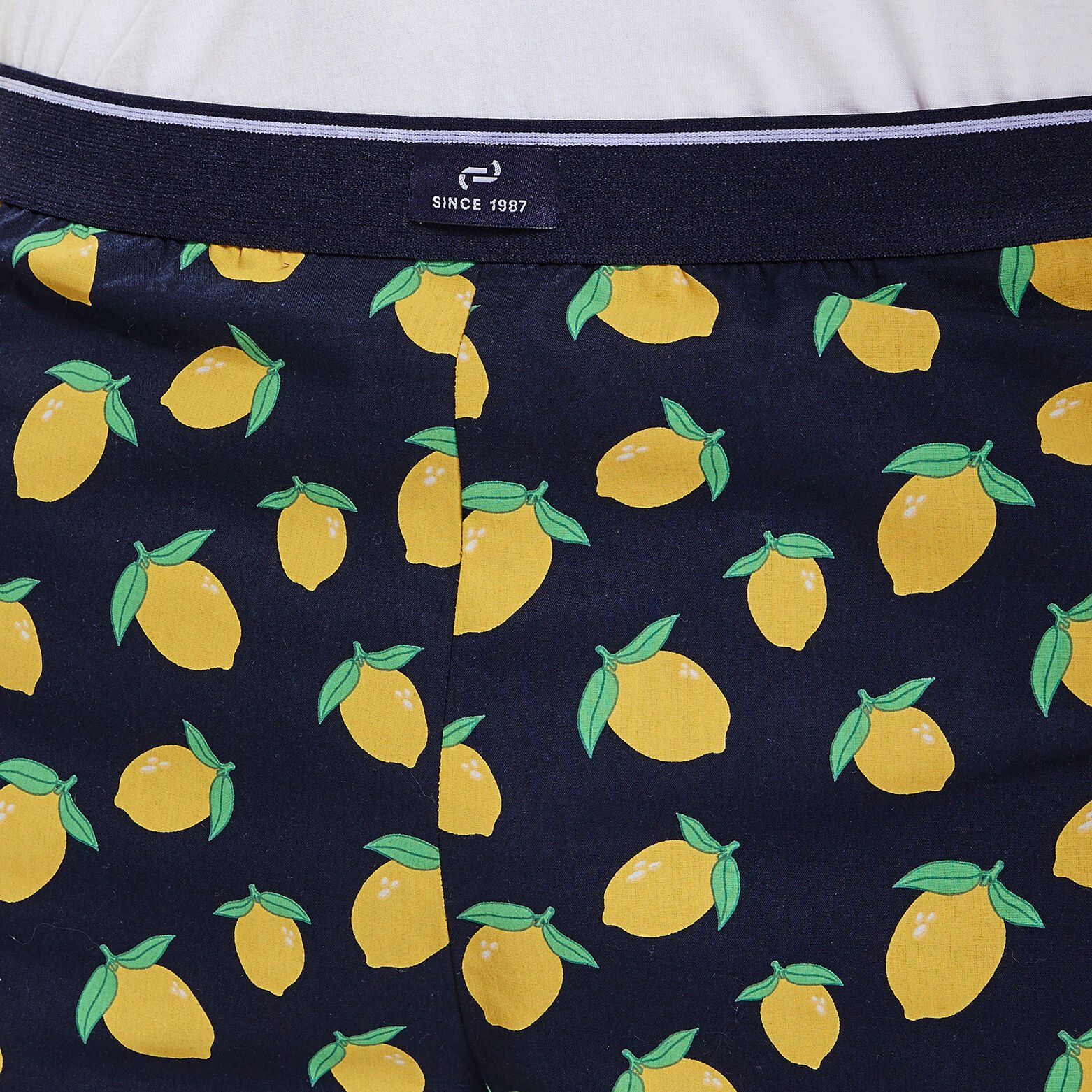 Short de pyjama fantaisie Bleu foncé
