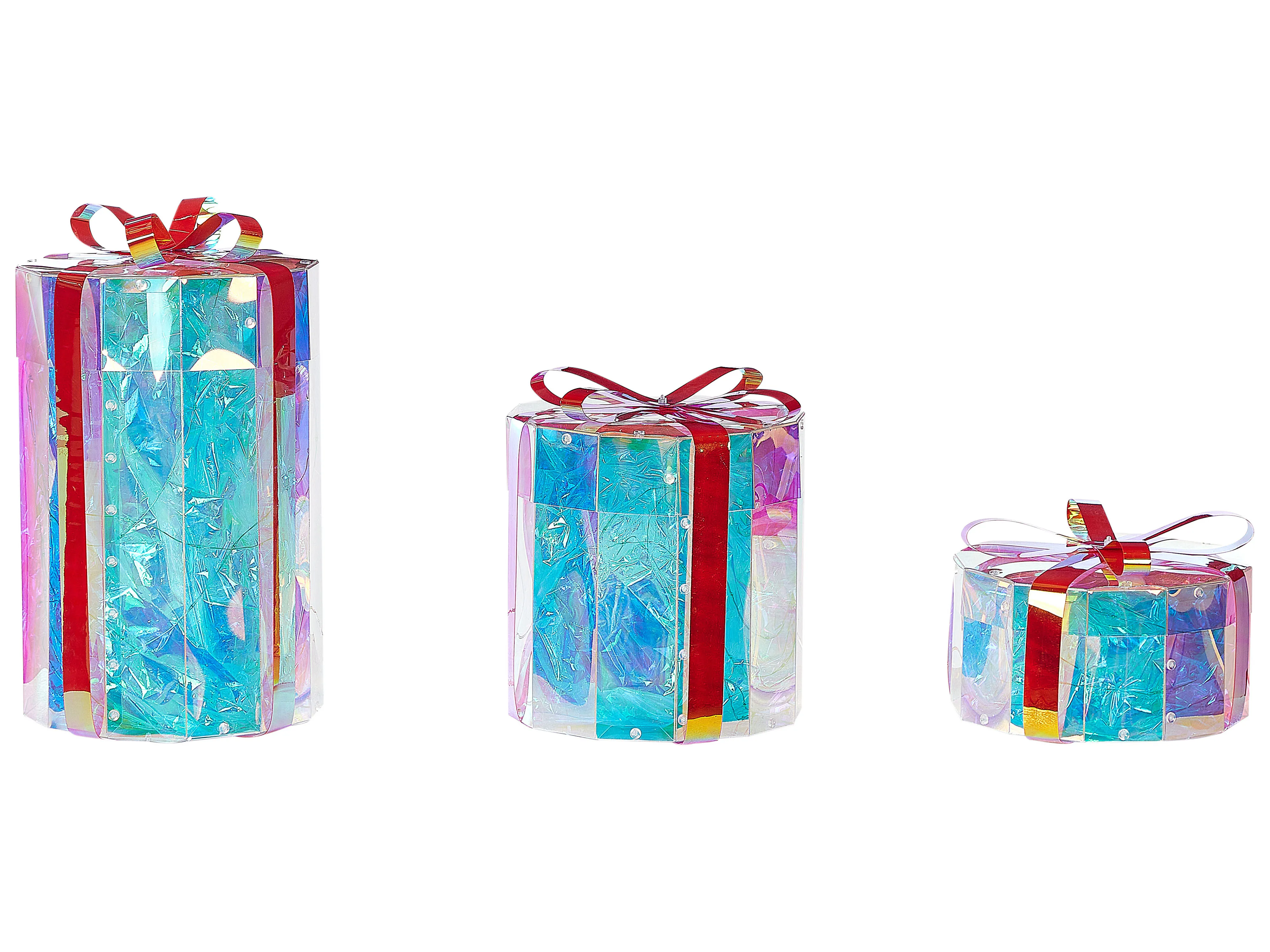 Buitendecoratie LED GRIMSEY Kerstcadeaus 30/20/10 cm Meerkleurig