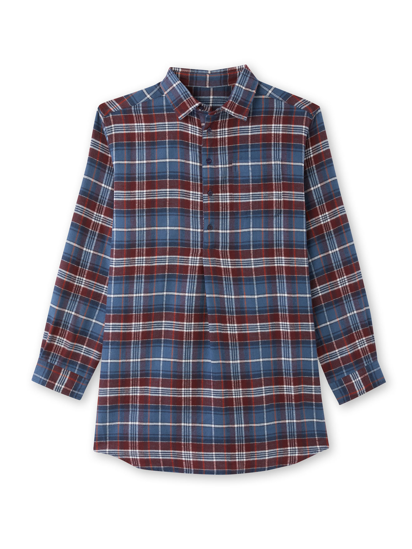 Chemise de travail extra longue flanelle