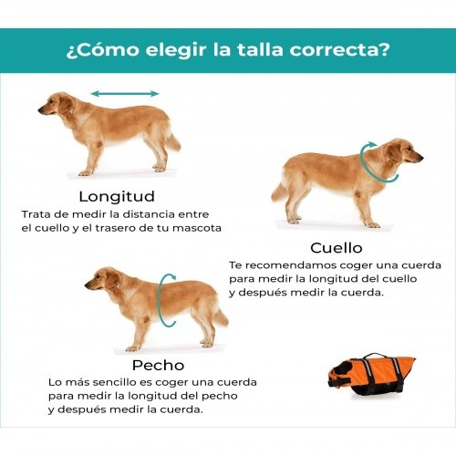 Colete salva-vidas verde Kol Outdoor Aquadog para cães