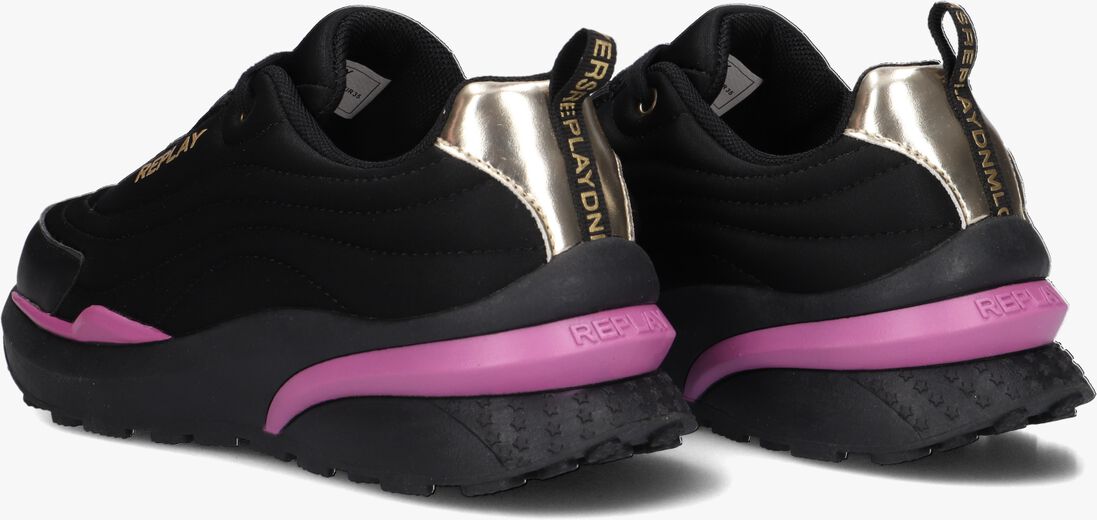 REPLAY zwarte replay lage sneakers athena jr