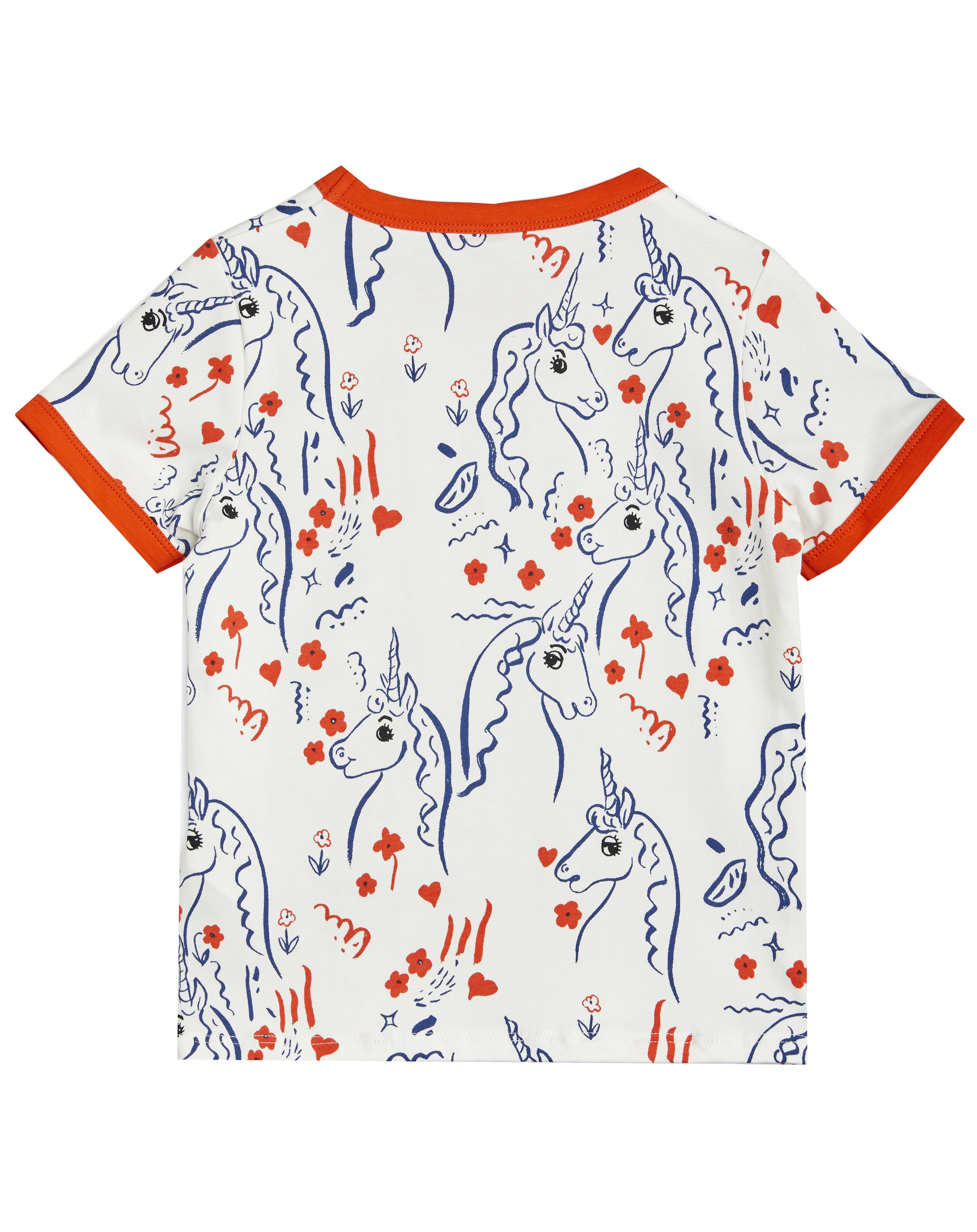 T-Shirt SCOTTISH UNICORNS AOP in white