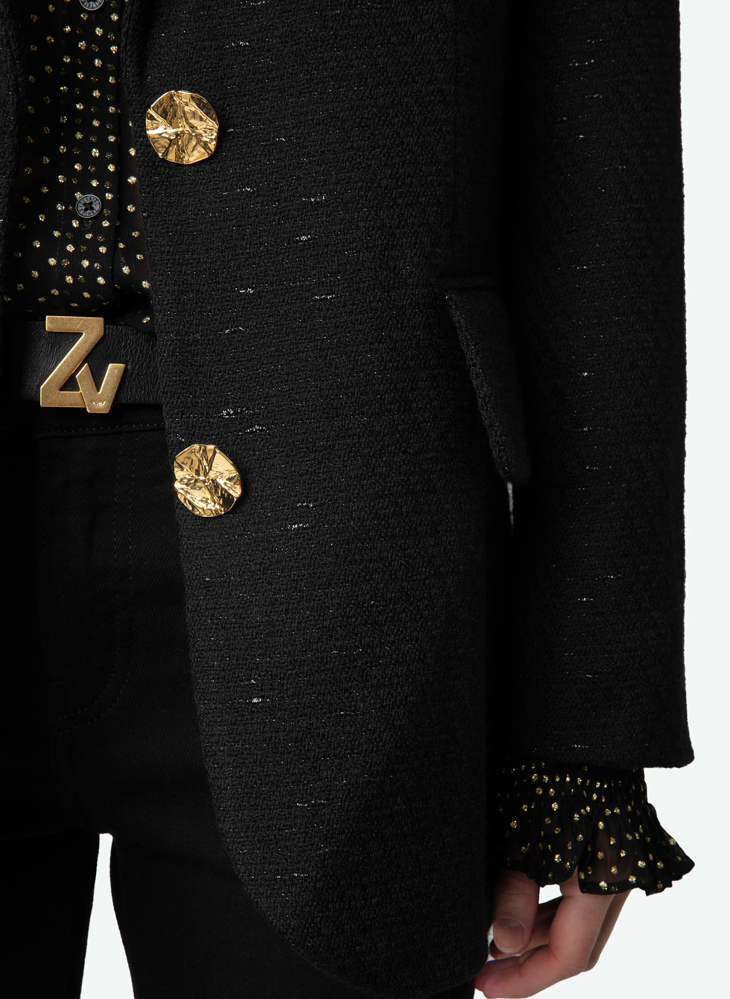 VICKA - Veste de tailleur en laine mélangée | Noir