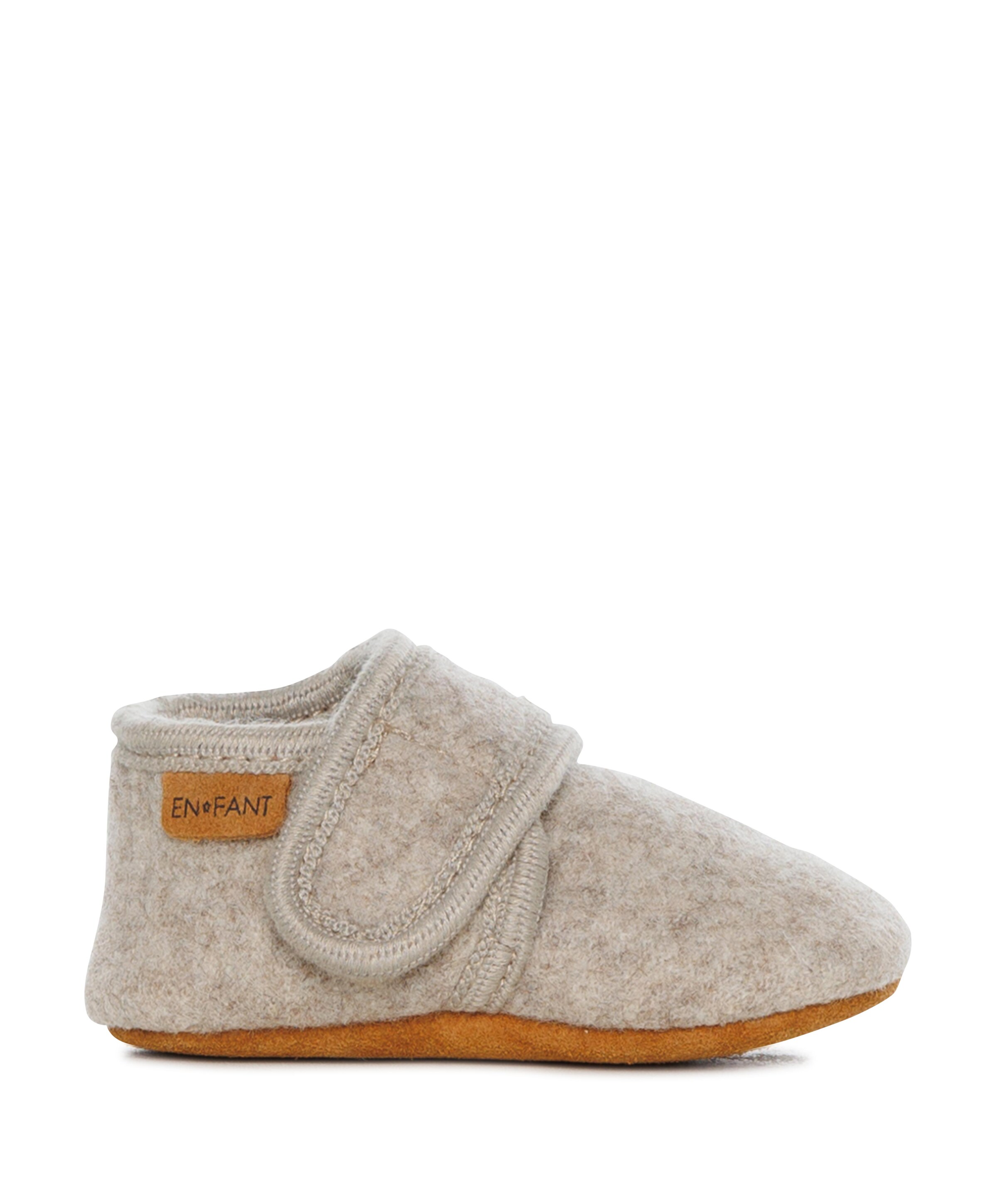 EN FANT Baby wool pantoffels beige