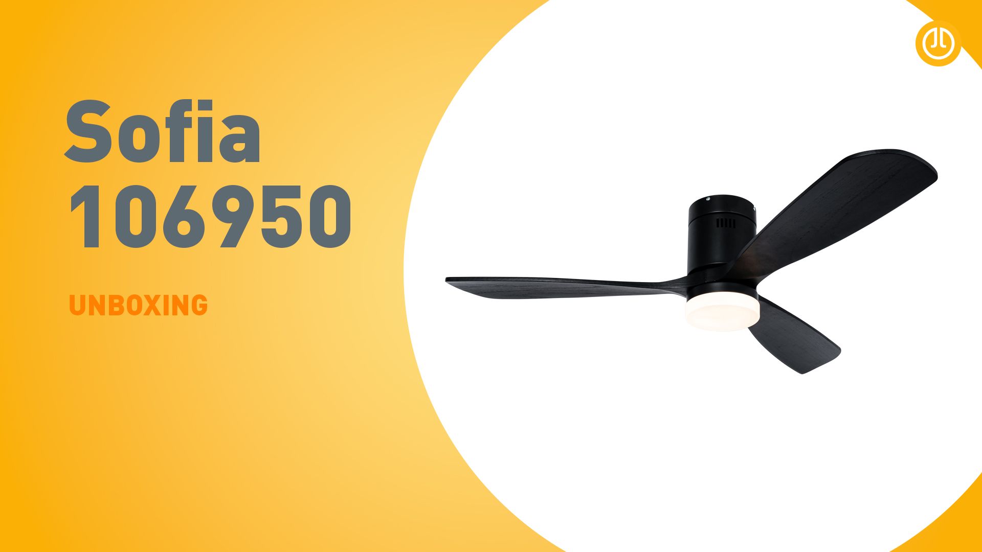 Plafondventilator zwart 132cm incl. LED dimbaar met afstandsbediening - Sofia