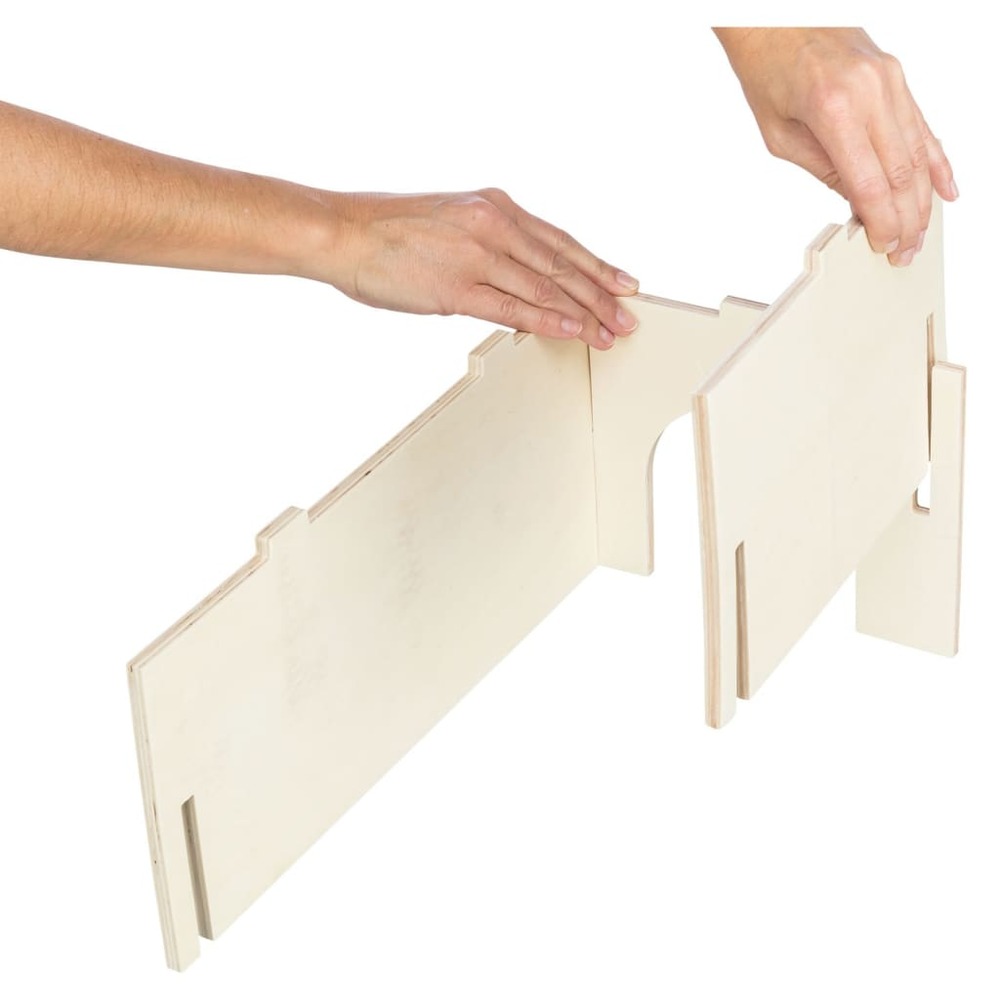 Maison emboitable holm 26 x 42 x h 18 cm pour cochons d'inde, lapins nains