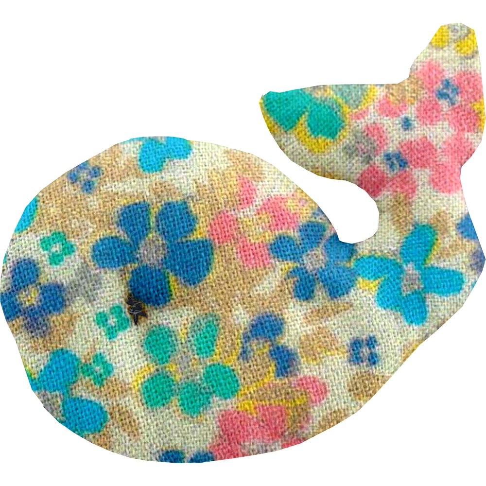 Barrette Baleine Pâquerette Vintage