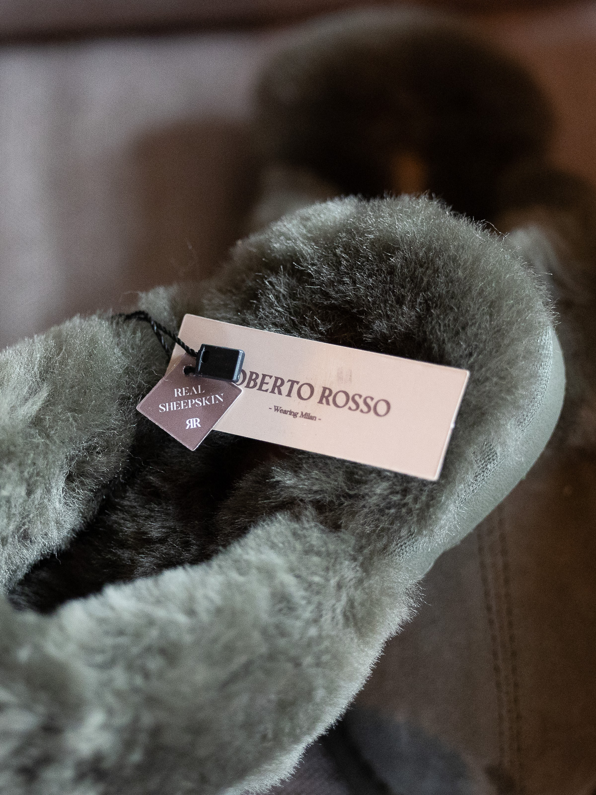 Sheepskin Slipper Green - Trapes Sko