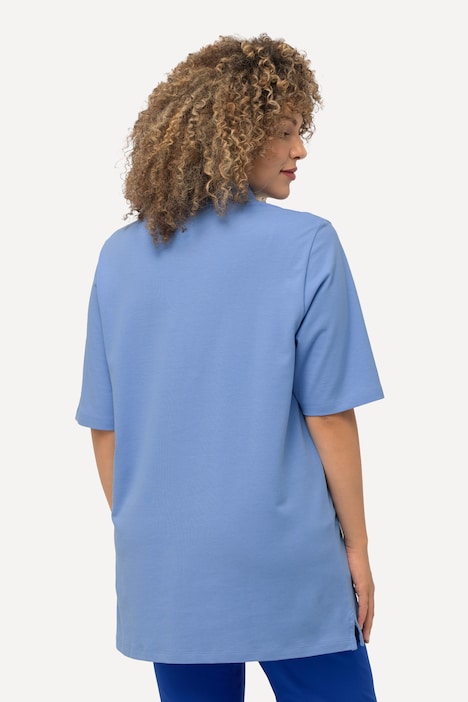 Poloshirt, Piqué, Polokragen, Samt-Knopfleiste, Halbarm