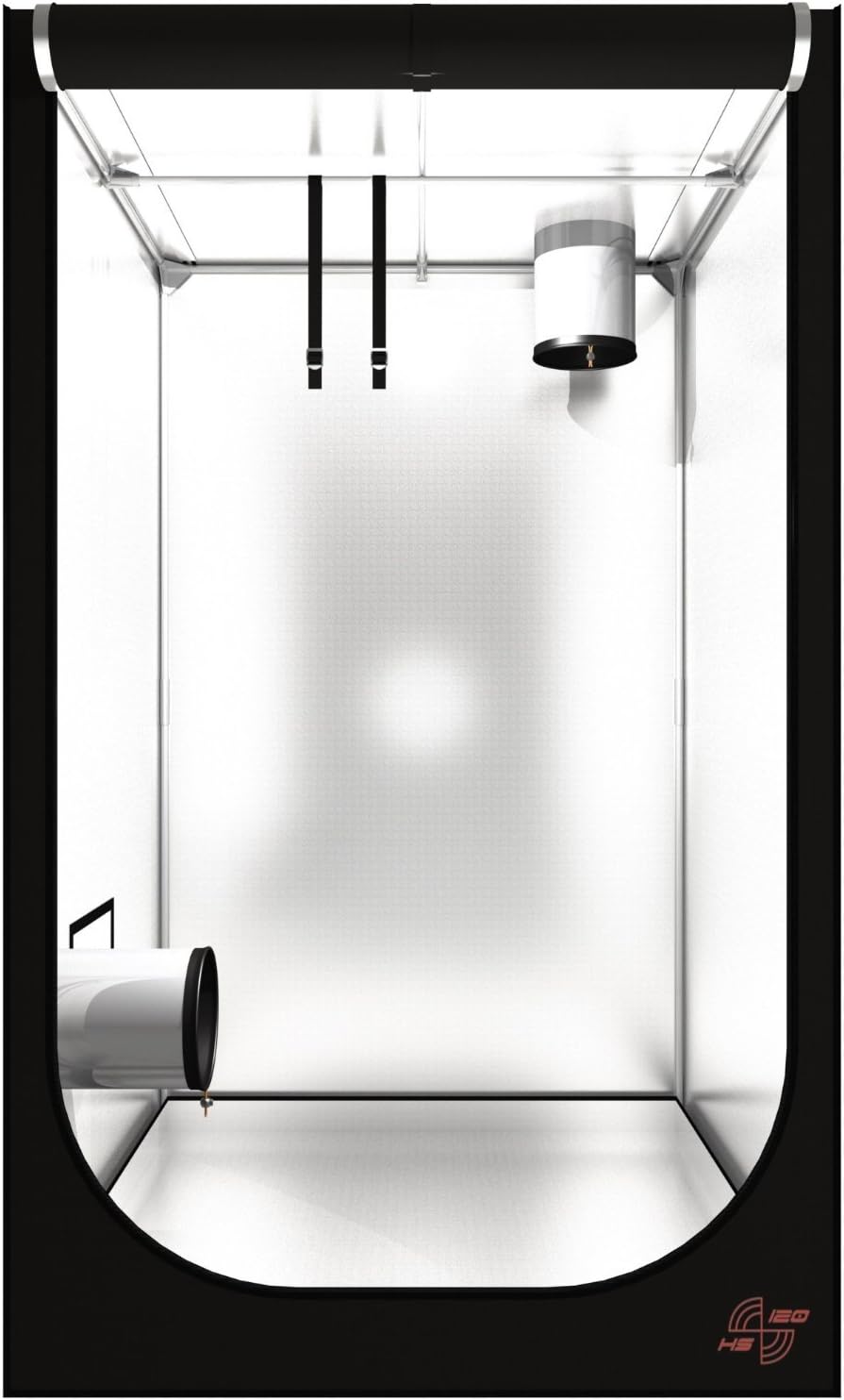 Secret Jardin 60 80 100 120 Grow-Box Grow-Room Growschrank Grow-Zelt Darkroom Verschiedene Größen Pflanzen-Zelt (HS100 100x100x200 cm) Grow Gewächshaus Indoor für Chili Zuchtzelt