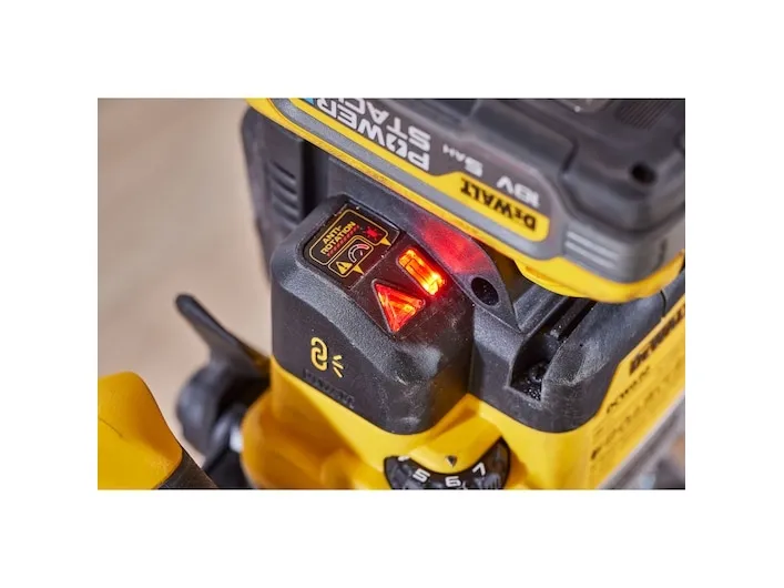 DeWALT DCW620NT-XJ, Fod til justering af fræsedybde, Børstefri, Sort, Gul, 23000 rpm, 8 (5/16