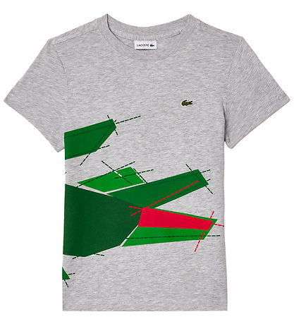 Lacoste T-shirt - Sølver Chine