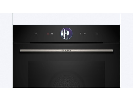 BOSCH - Four encastrable pyrolyse HRG7764B1, Série 8, fonction vapeur, 71 litres