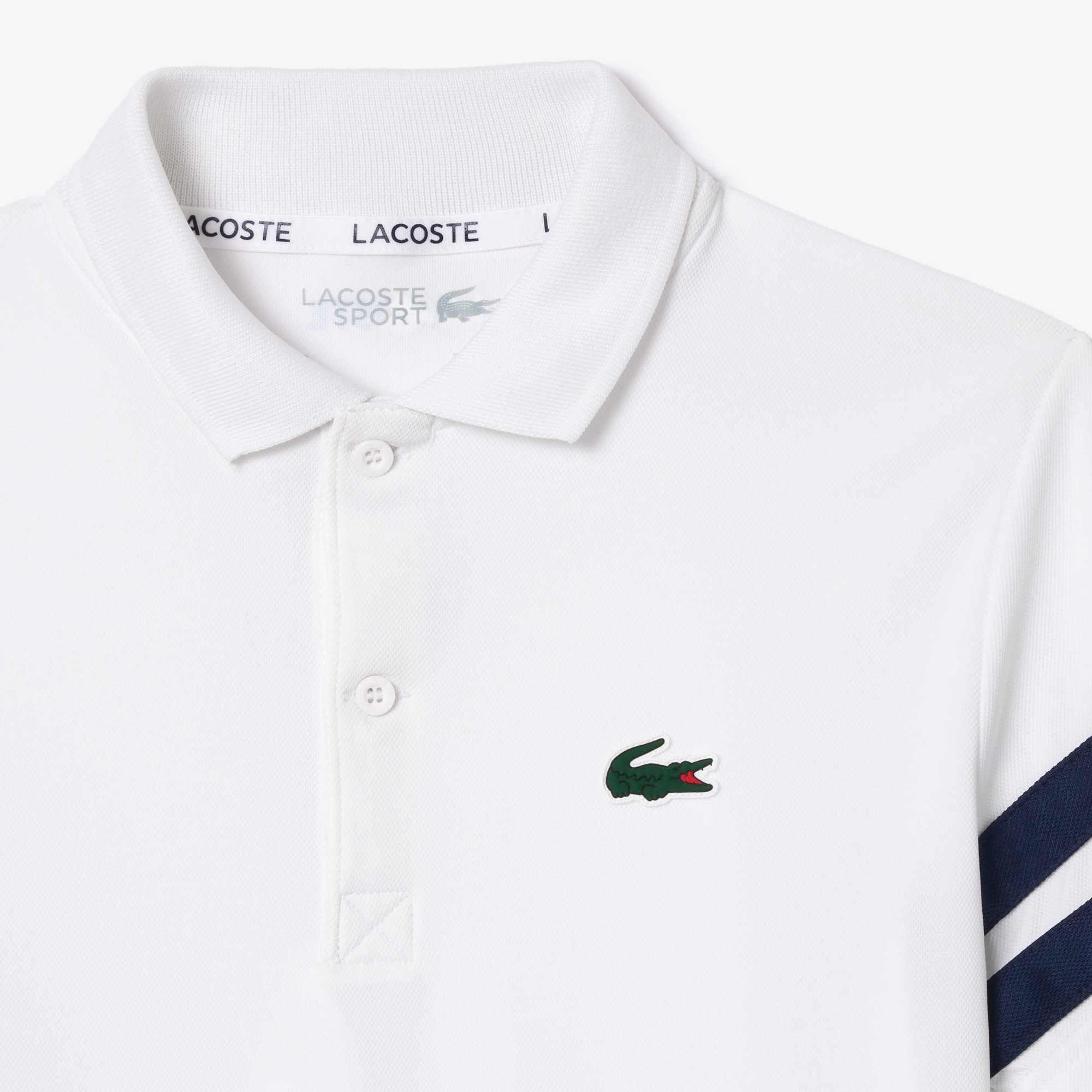 Lacoste Stripe Polo Shirt Juniors