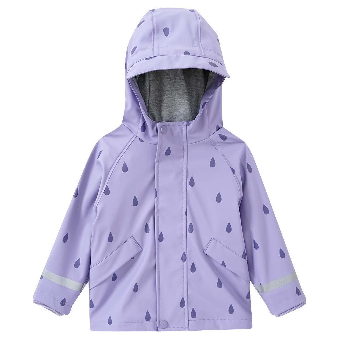 Topomini Baby Regenjacke mit Regentropfen-Muster helllila