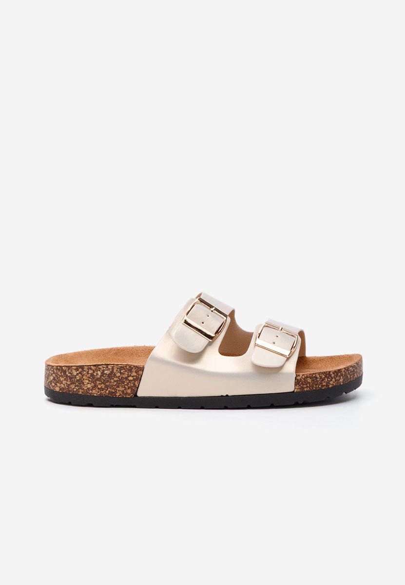 Mules femme dorées Doreta