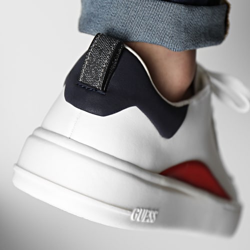 Baskets FM6VERLEA12 White Blue Red