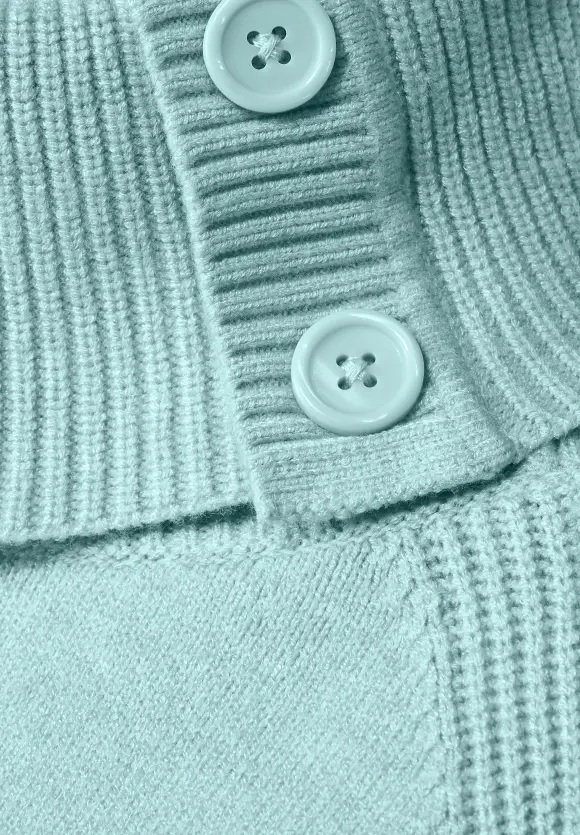 Pullover mit Rollkragen - iced mint melange