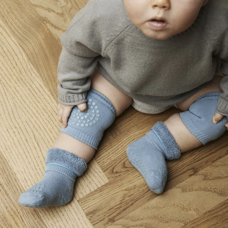 GoBabyGo Kravle Knæbeskyttere Dusty blue