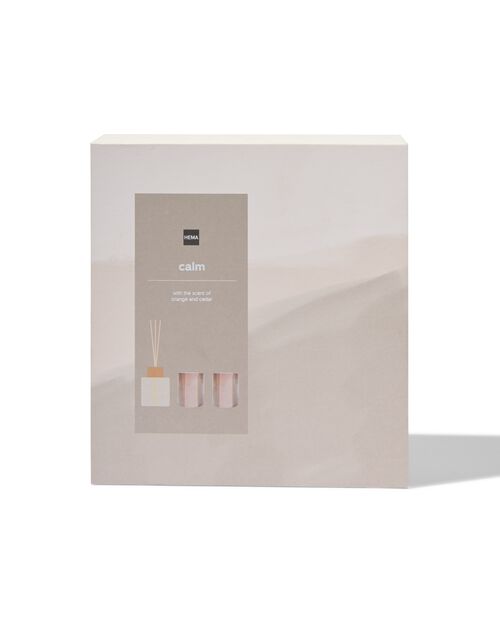 coffret cadeau bougie parfumée et bâtonnets calme