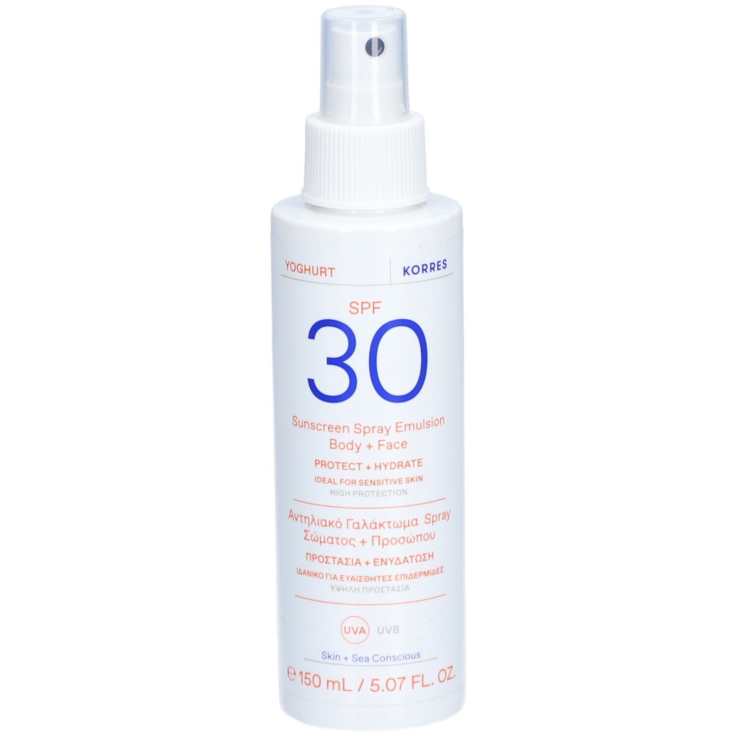 KORRES Yoghurt Sonnenschutz Sprüh-Emulsion für Gesicht & Körper SPF50