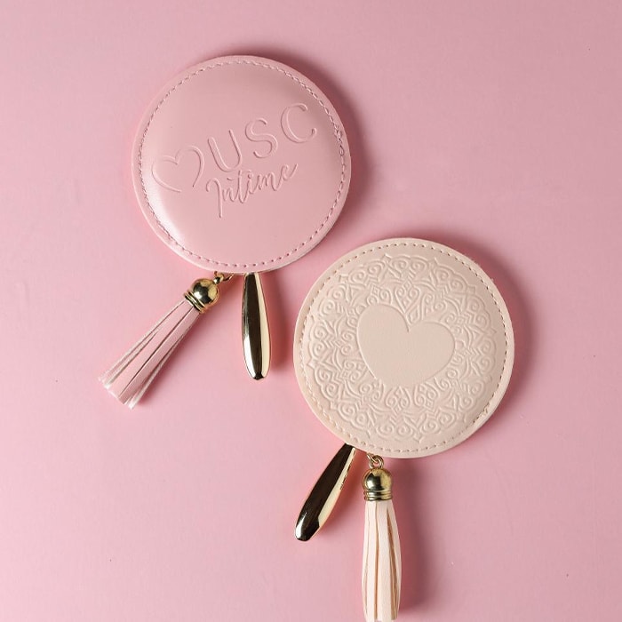 Miroir de poche - Rose